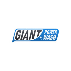 Logotype of giant logo design template