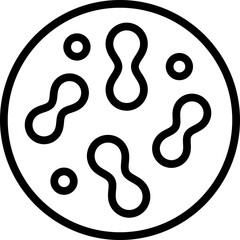 probiotic icon illustration design with outline