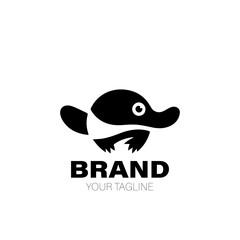 Platypus Logo. Platypus Logo Design. Platypus Logo Brand. Platypus Logo Vector Design Isolated on White Background
