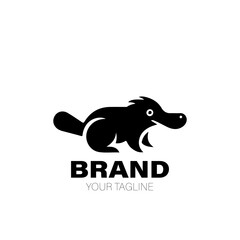 Platypus Logo. Platypus Logo Design. Platypus Logo Brand. Platypus Logo Vector Design Isolated on White Background