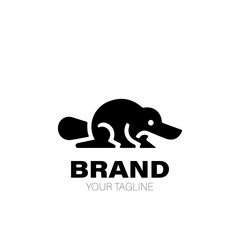 Platypus Logo. Platypus Logo Design. Platypus Logo Brand. Platypus Logo Vector Design Isolated on White Background