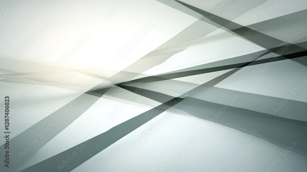 Poster abstract light and shadow play with geometric lines and shapes