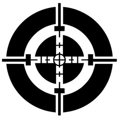 Sniper shot silhouette