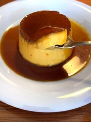 Smooth and creamy crème caramel with a rich caramel sauce on top, offering a melt-in-the-mouth texture and perfect sweetness. A classic dessert that’s indulgent and elegant.
