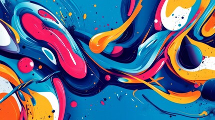 Futuristic high-speed motion background with vibrant colorful streaks on a blue backdrop, showcasing dynamic energy and modern technology-inspired abstract design for sports, digital banners, and moti
