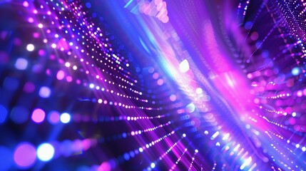 Fototapeta premium 輝く紫と青のドットパターン5