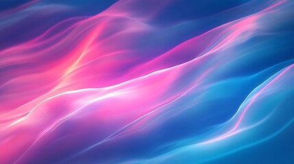 Fototapeta premium Abstract pink and blue wavy background
