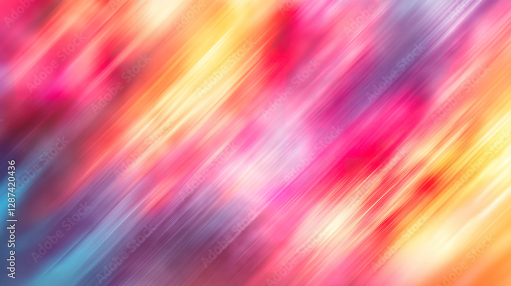 Aufkleber vibrant abstract bokeh background with colorful light patterns and ample space for text placement