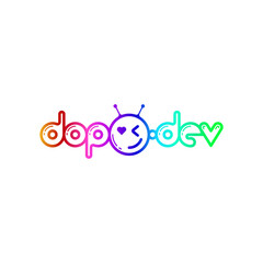 Dopo logotype design template concept
