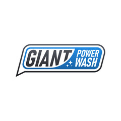 Logotype of giant logo design template