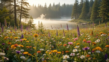 Fototapeta premium Wide angle sunrise nature's gigapixel beauty