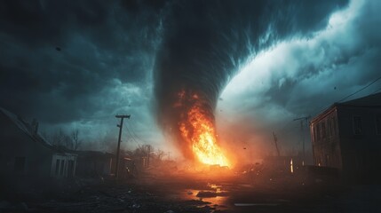 devastating tornado 3D background --ar 16:9 --v 6.1