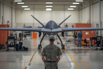 Obraz premium Drone Maintenance Facility