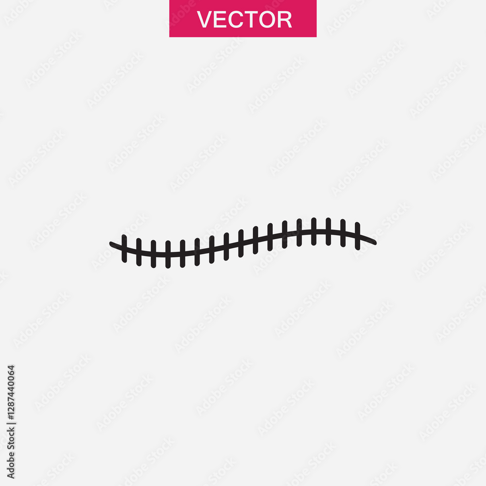 Poster scar icon line, vector simple illustration for web and app..eps