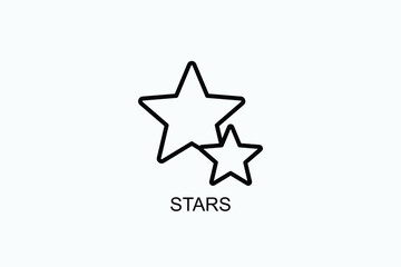 Stars Icon Or Logo Isolated Vector Illustration