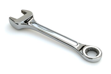 Set of wrenches on a white background. Closeup