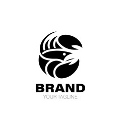 Lobster Logo. Lobster Logo Design. Lobster Logo Brand. Lobster Logo Vector Design Isolated on White Background