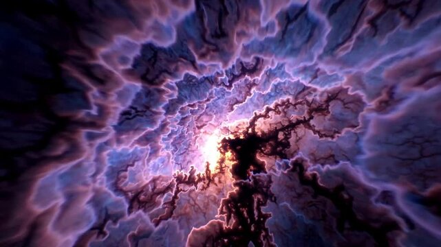 Flying through dark cosmic skies evoke sense of mystery and wonder, the vastness of space. Star streaked voids, distant galaxy, and ethereal nebulae, sci-fi or exploration theme.
