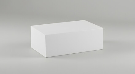 Blank White Cardboard Box Packaging Mockup for Product Delivery Design