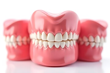Realistic Dental Models Showing Healthy Teeth and Gums for Education or Practice