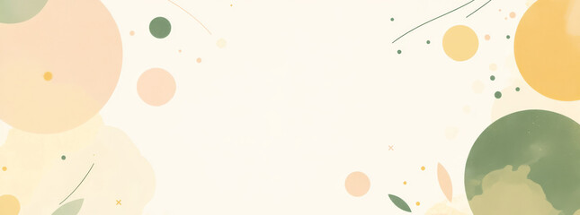 Soft pastel background with colorful shapes and gentle textures