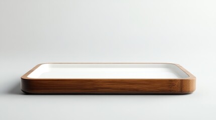 Wooden tray, white insert, studio