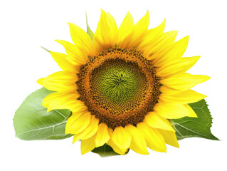 Obraz premium Sunflower isolated on transparent background