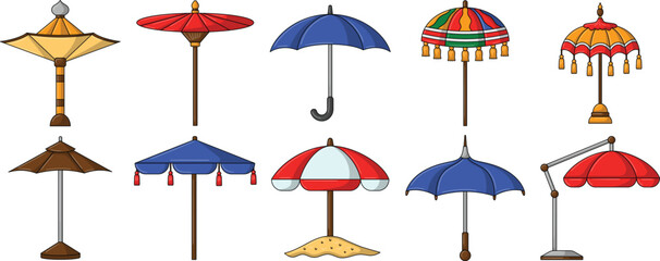 Umbrella Elements Set
