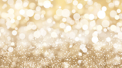 Abstract golden bokeh lights background.