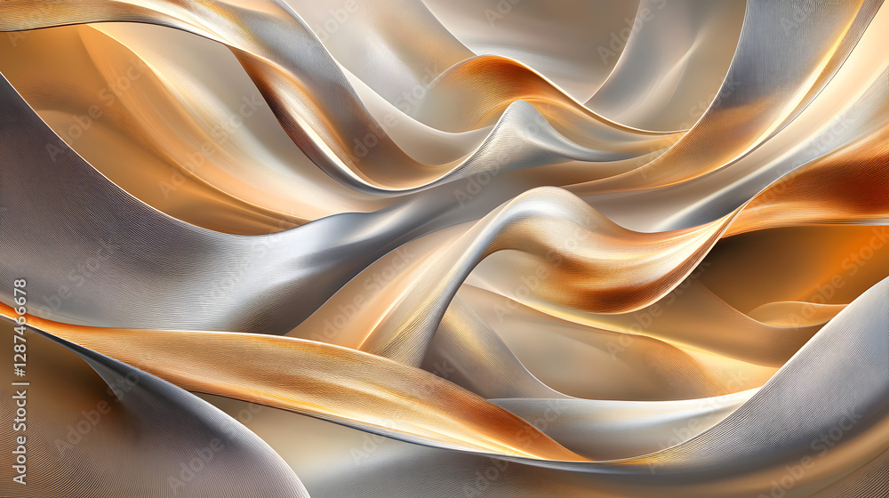 Poster close up of a white and orange background with abstract patterns and textures