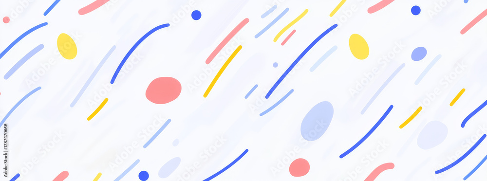 Poster colorful abstract background with simple shapes and lines