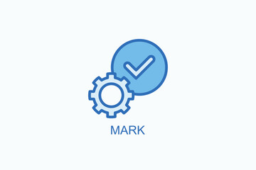 Mark Icon Or Logo Isolated Vector Illustration