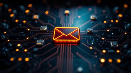 The Heart of Technology,  A Close-Up of a Computer Circuit Board