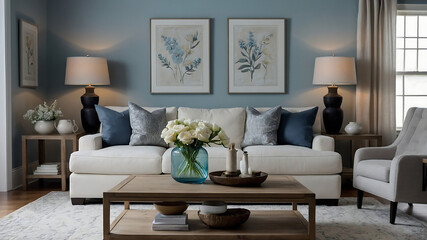  Interior of modern living room 4k