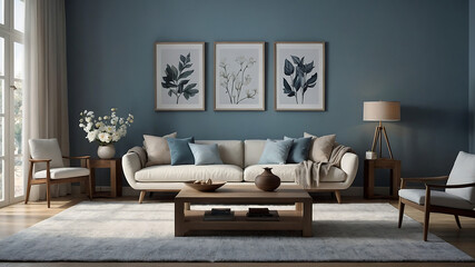  Interior of modern living room 4k