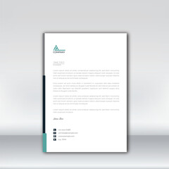 Letterhead design template for business. Simple and fist class letterhead design. Print for ready free download.