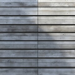 Fototapeta premium Horizontal Concrete Slats Wall Texture