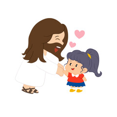 Jesus and girl