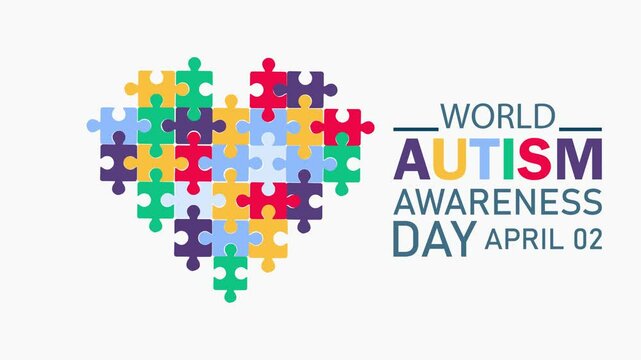 Vector illustration on the theme of World Autism awareness day observed each year on April 2nd across the globe.	
