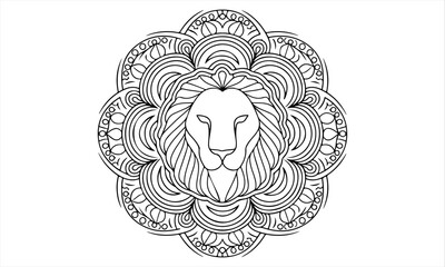 lion head vector