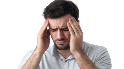Fototapeta premium Stress relief techniques for individuals transparency background png format white environment