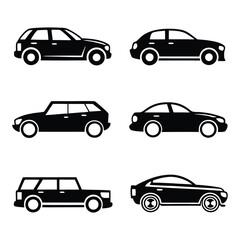 Vehicle Cleaning Outline Icons Set