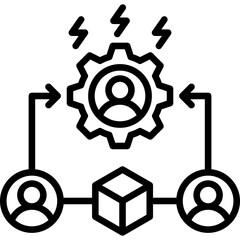 Obraz premium Workload Distribution Icon