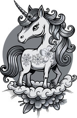 Obraz premium Magical Style Unicorn