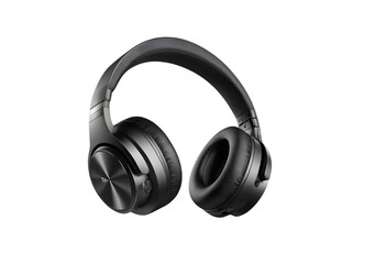 Wireless Over-Ear Headphones, Full View, Isolated on Transparent Background, Modern Audio Device
