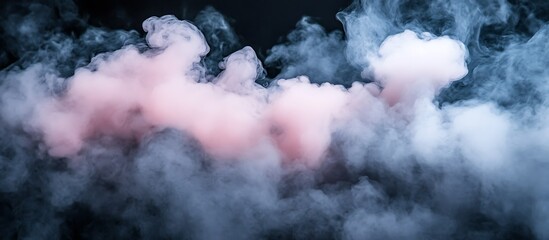 Obraz premium Smoke Clouds Dark Background