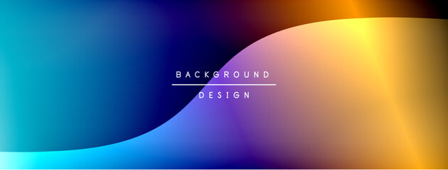 Bright rainbow style color gradient with curve round shape line background. Vector Illustration For Wallpaper, Banner, Illustration, landing page