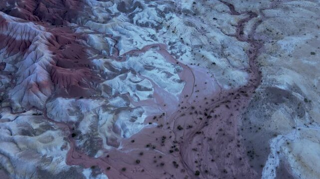 Upward Tilt Revealing the Magnitude of Moon Valley, Cusi Cusi, Jujuy Argentina