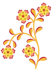 Floral Motif, illustration vector art