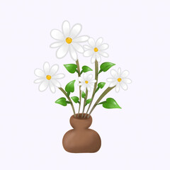 bouquet of daisies in a vase